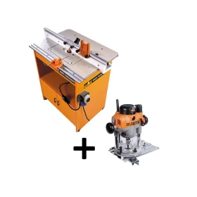 ELETTROFRESATRICE VERTICALE 2400W CMT7E SU TAVOLO INDUSTRIO CMT