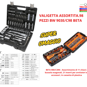 VALIGETTA ASSORTITA.98 PEZZI BW 903E/C98 BETA