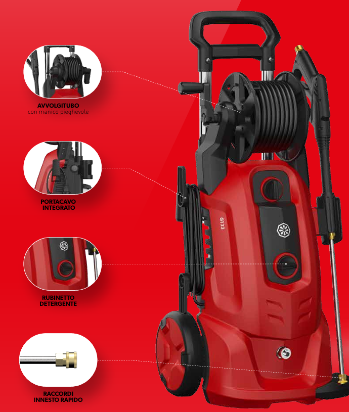 Idropulitrice acqua fredda IPC G133 1508 AO red2 Idropulitrice acqua fredda IPC G133 1508 AO