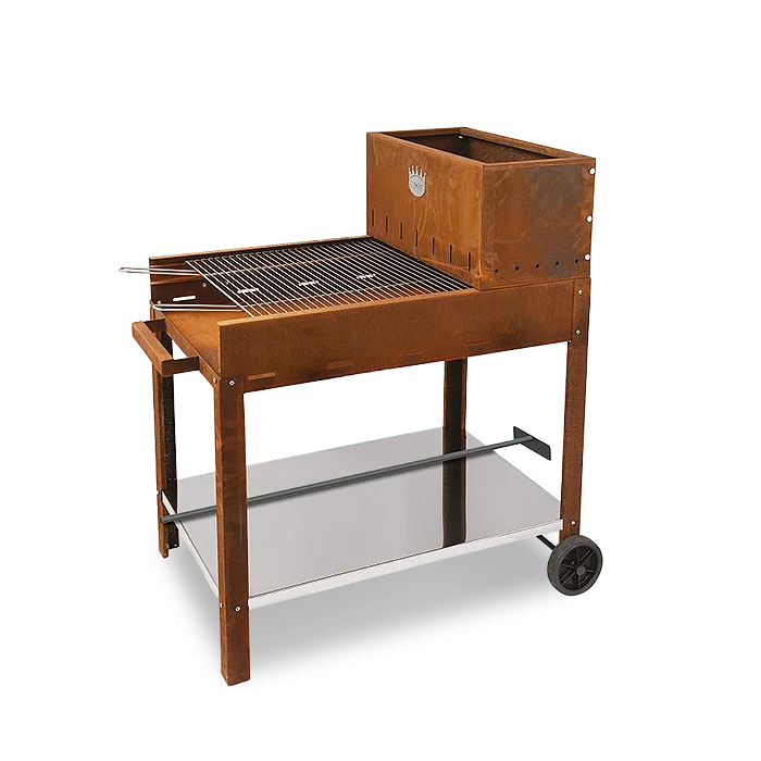 BARBECUE FLIPPER + CARRELLO DEO CORTEN CLEMENTI BARBECUE FLIPPER + CARRELLO DEO CORTEN CLEMENTI